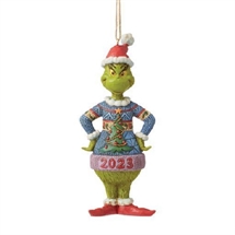 Grinch with Ugly Sweater 2023 Ornament